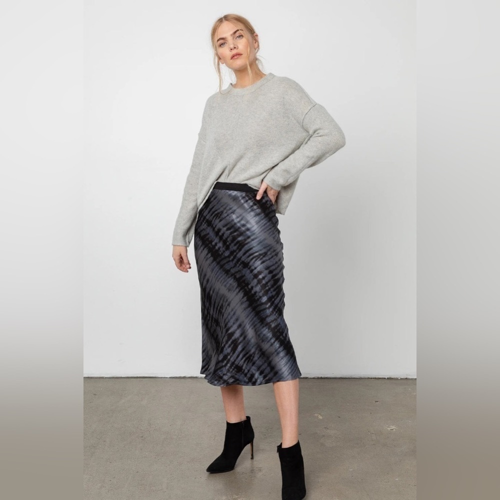 ‼️RARE‼️🎸RAILS🎸🔥NWT🔥Berlin Midi Skirt in Black Tide— S - Picture 5 of 15